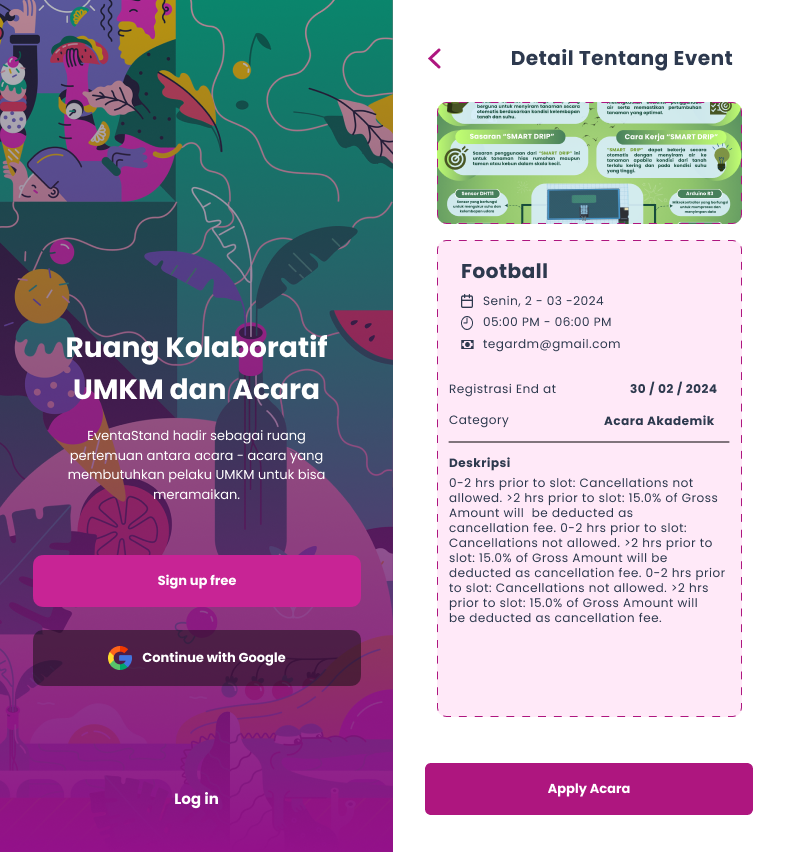 EventaStand website preview image